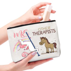 Therapist Gifts for Women,Other Therapists Me Unicorn,Gifts for Therapist Female,Funny Therapist Gifts for Women,Other Therapist Me,Other Therapists You,Therapist Makeup Bag, Other Therapist Gifts Bag