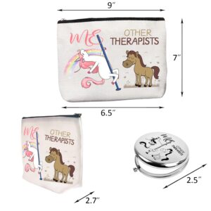 Therapist Gifts for Women,Other Therapists Me Unicorn,Gifts for Therapist Female,Funny Therapist Gifts for Women,Other Therapist Me,Other Therapists You,Therapist Makeup Bag, Other Therapist Gifts Bag