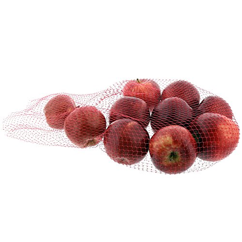 Royal Red Plastic Mesh Produce and Seafood Bag, 24 Inch, Package of 1000