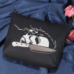 POFULL Horror Lover Gift Horror Movie Merchandise Horror Friends Gift Killer Makeup Bag (M Horror bag)