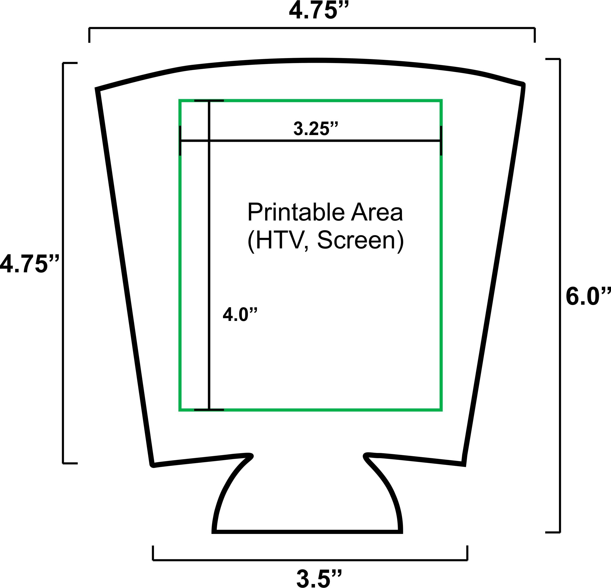 Blank Foam Pint Glass Coolie (6 Pack, Royal Blue)