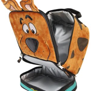 AI ACCESSORY INNOVATIONS Scooby Doo Character Embroidered Face with 3D Ears Insulated Dual Compartment Lunch Bag Lunch Box Tote