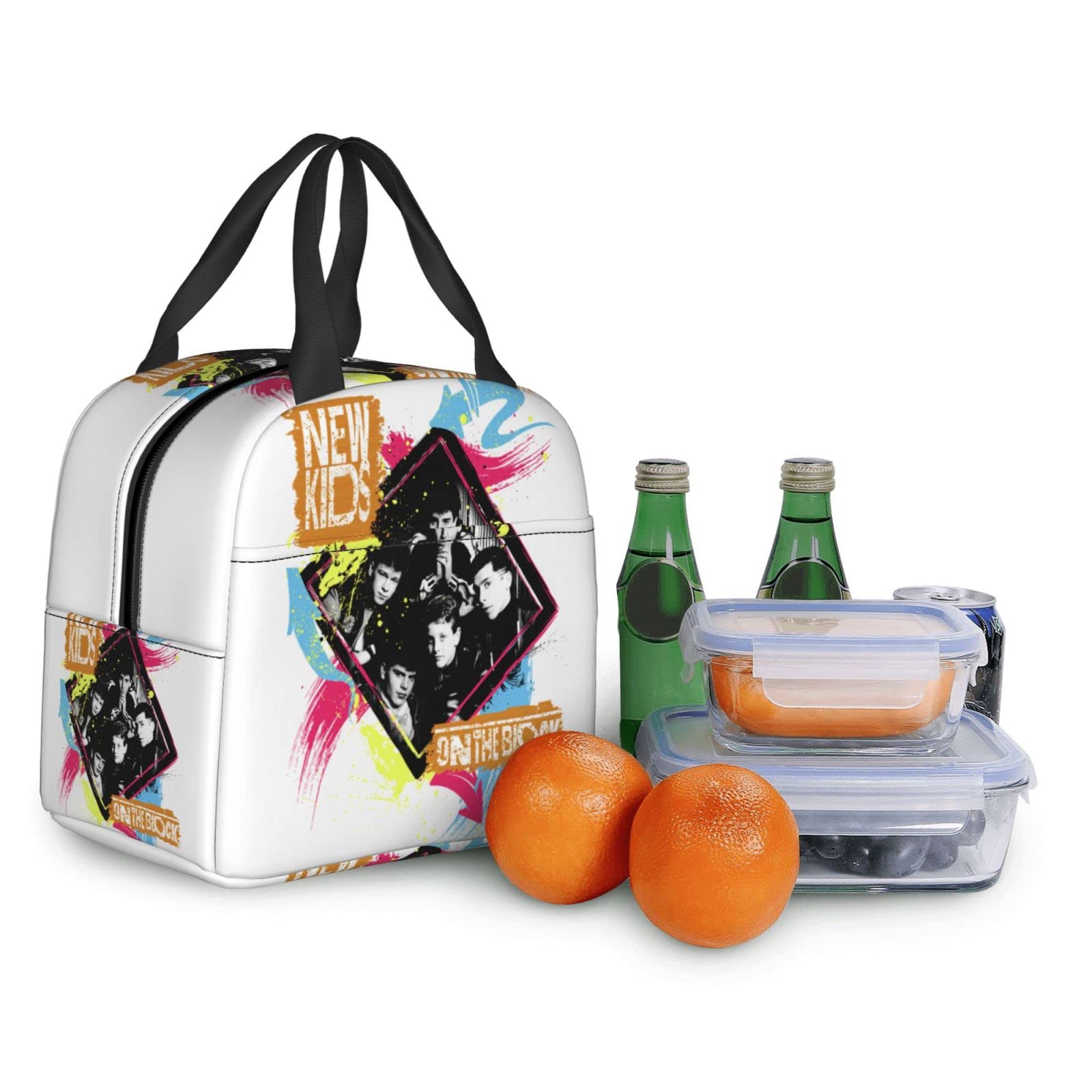 New-Kids On The-Block Portable Lunch Bag Thermal Insulation Tote Bag