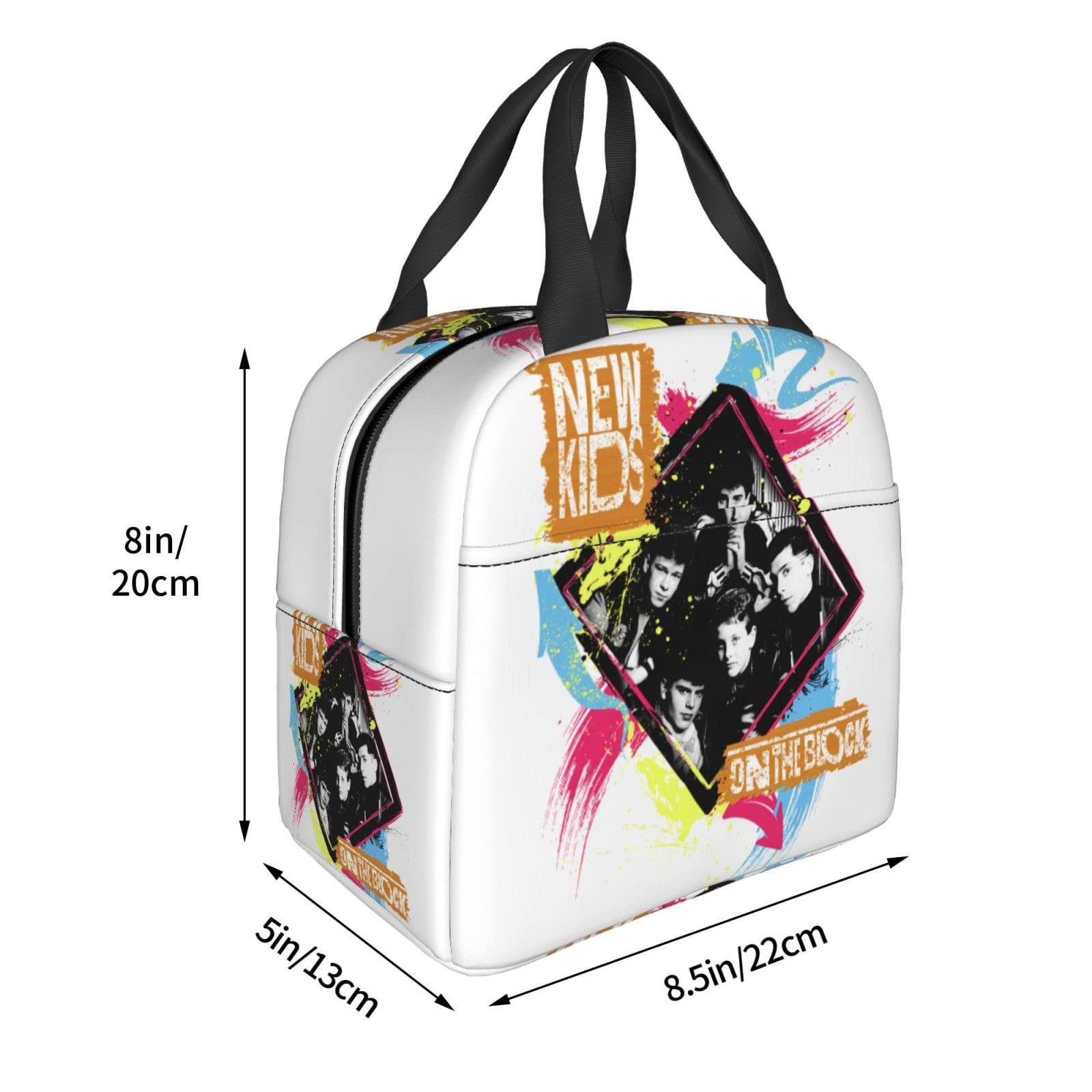 New-Kids On The-Block Portable Lunch Bag Thermal Insulation Tote Bag