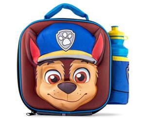 paw patrol chase 3d thermal lunch bag and 500ml bottle set