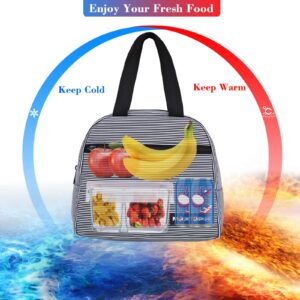 MAXTOP Lunch Bag Women,Insulated Thermal Lunch Box Bag for men With Front Pocket and Inner Mesh pocket, Cooler Tote Bag Gifts for Adults Women Men Work Nurse Picnic Beach Park