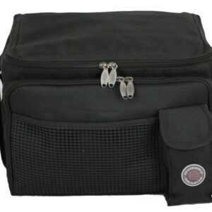 Transworld Durable Deluxe Insulated Lunch Cooler Bag (Many Colors and Size Available) (13 1/2"x10"x10", Black)