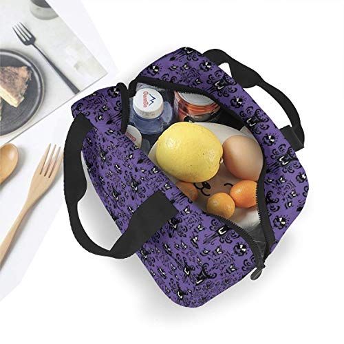 MSGUIDE Haunted Mansion Insulated Lunch Bag Leakproof Cooler Lunch Box for Men Women Adult - Reusable Thermal Tote Bag for Office Work School Picnic Beach