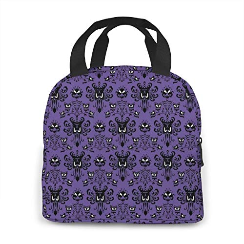 MSGUIDE Haunted Mansion Insulated Lunch Bag Leakproof Cooler Lunch Box for Men Women Adult - Reusable Thermal Tote Bag for Office Work School Picnic Beach