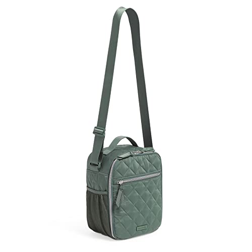 Vera Bradley Women's Women's Performance Twill Deluxe Lunch Bunch Lunch Bag, Olive Leaf, One Size