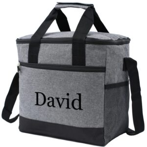 Embroidery Personalized Large Lunch Bag 24-Can (15L) Insulated Lunch Box Soft Cooler Cooling Tote for Adult Men Women