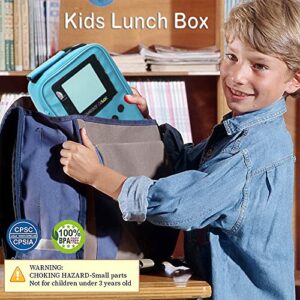 Tongtai Kids Lunch Box,Boy Insulated Lunch Boxes Game Leather Lunch Bag for School,Thermal Meal Cooler Lunch Bags for Boys Girls Kids Toddler Teen