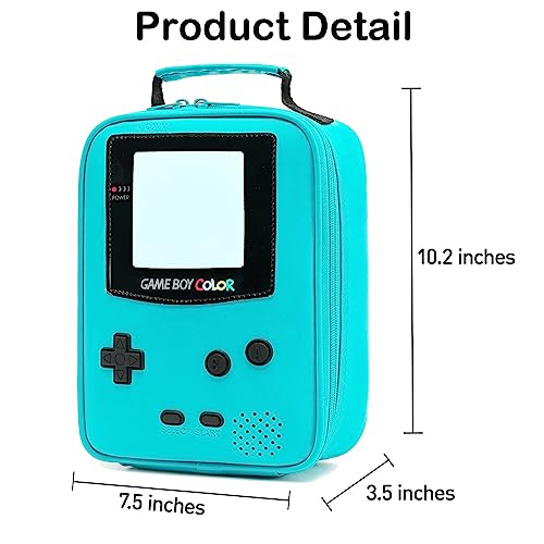 Tongtai Kids Lunch Box,Boy Insulated Lunch Boxes Game Leather Lunch Bag for School,Thermal Meal Cooler Lunch Bags for Boys Girls Kids Toddler Teen