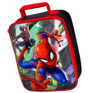 marvel spider-man and miles morales comic superhero insulated lunch tote