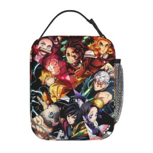 Tyfiocea Anime Reusable Lunch Bag, Leakproof Freezable Insulated Cooler Lunch Box