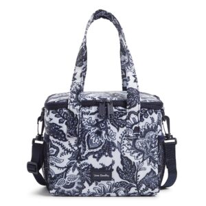 vera bradley women's recycled ripstop lunch cooler, java navy & white, one size