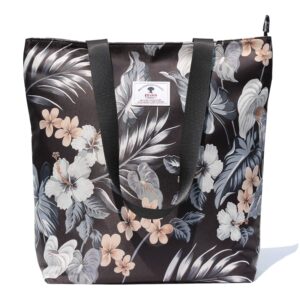 esvan waterproof tote bag,original floral leaf lightweight fashion shoulder bag lunch bag for shopping yoga gym hiking swimming travel beach ([x] floral leaf)