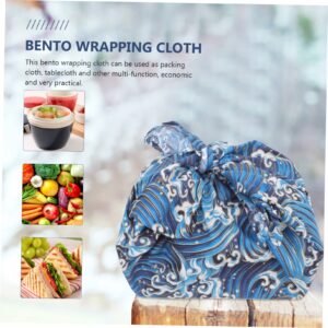 NOLITOY 2pcs Japanese Wrapping Cloth Decoraciones Para Uñas Outdoor Decor The Tote Bag Storage Cloth for Flour Lunch Handbag Bento Drawstring Bag Japanese Style Packing Cloth Meal Cloth