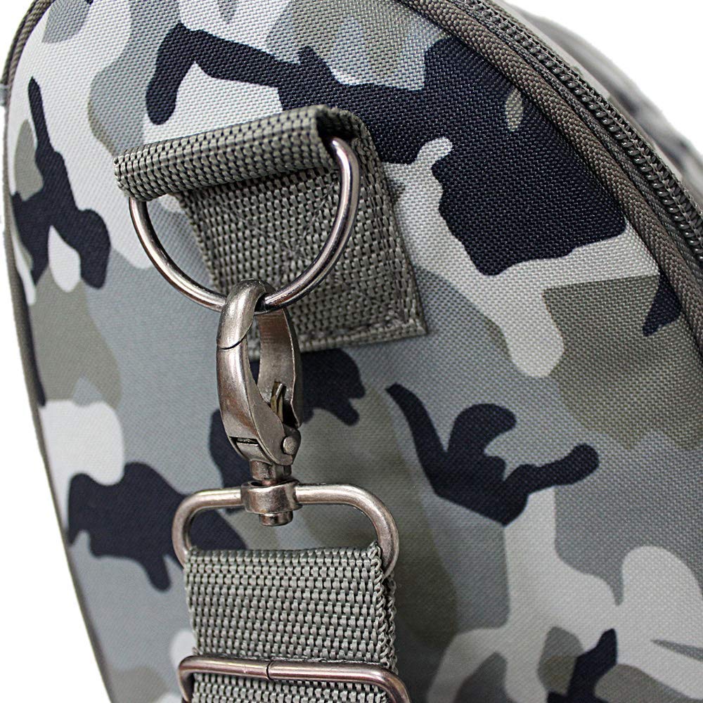 Kindness Footprint Camo Lunch Bag Insulated Lunch Box Detachable Adjustable Strap… (Camo Grey)