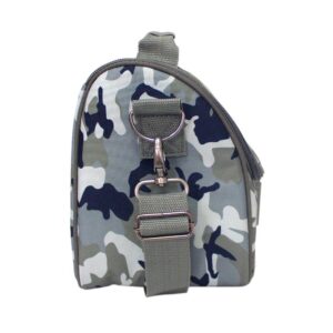 Kindness Footprint Camo Lunch Bag Insulated Lunch Box Detachable Adjustable Strap… (Camo Grey)