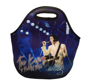 midsouth products elvis presley insulated lunch bag - white jumpsuit