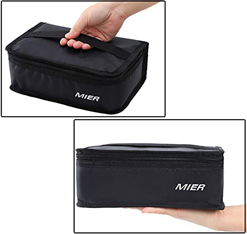 MIER 2 Compartment Lunch Bag and Small Lunch Bag