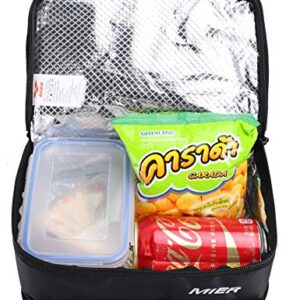 MIER 2 Compartment Lunch Bag and Small Lunch Bag