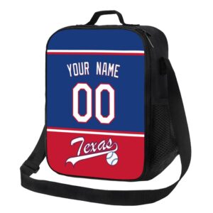 antking texas lunch box lunch bag cooler custom any name and any number personalized gifts for kids men women