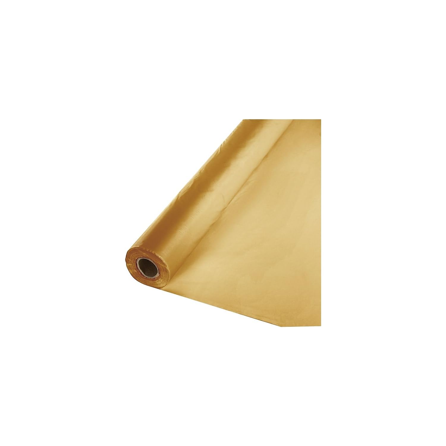 Creative Converting Tablecover Roll Plastic Table Cover-40' x 100' 1 Pc, One Size, Glittering Gold