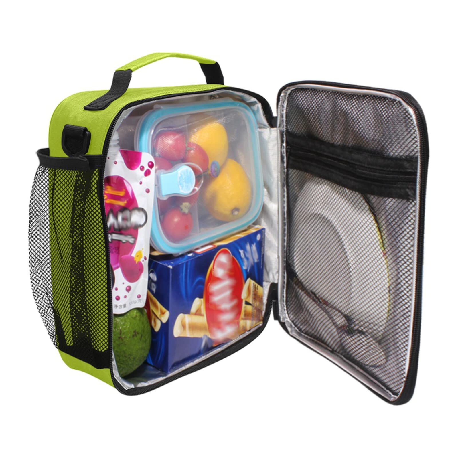 beeplus Custom Personalized Monster Truck Kids Lunch Box Boys Girls Insulated Lunch Box Reusable Lunch Tote Kit for School Travel