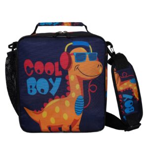 vantaso kids lunch box bag cute dinosaur insulated cooler bag for men women picnic travel school