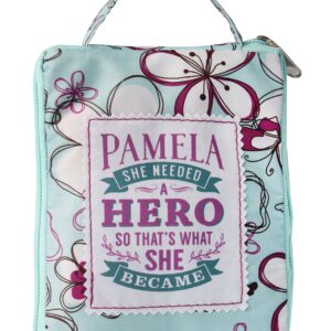 Fab Girl Foldable Tote Bags – Eco-Friendly Shoulder Tote – Reusable Tote Bag or Mom Bag – Multifunctional Utility Tote – Ideal Gift Tote Bag - Pamela - Became A Hero Multicolored Tote Bag, 16x15”