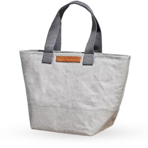 Out of the Woods Insulated Mini Shopper Tote Style Lunch Bag, Sustainable, Stone