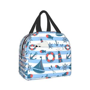 zminciu summer lunch bag reusable,zipper closure leakproof insulated lunch box cooler tote bag food container snack bag