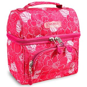 j world corey kids lunch bag. insulated lunch-box for girls, women, aloha