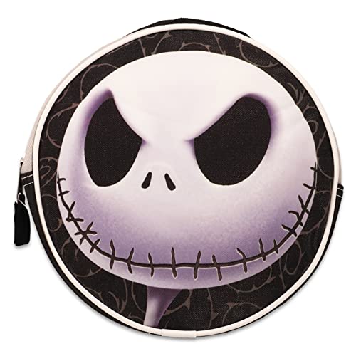 DISNEY Nightmare Before Christmas Backpack with Lunch Box - Bundle with 16” Nightmare Before Christmas Backpack, Lunch Bag, Stickers, Bookmark, More | Nightmare Before Christmas School Bag.