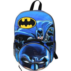 fast forward batman 16" backpack with matching lunch bag set