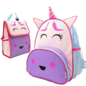 toddler backpack for girls and boys with kids lunch bag - unicorn backpack for girls and lunch bag kids backpack for school with lunch box kids - camp travel preschool backpack - unstoppable unicorn