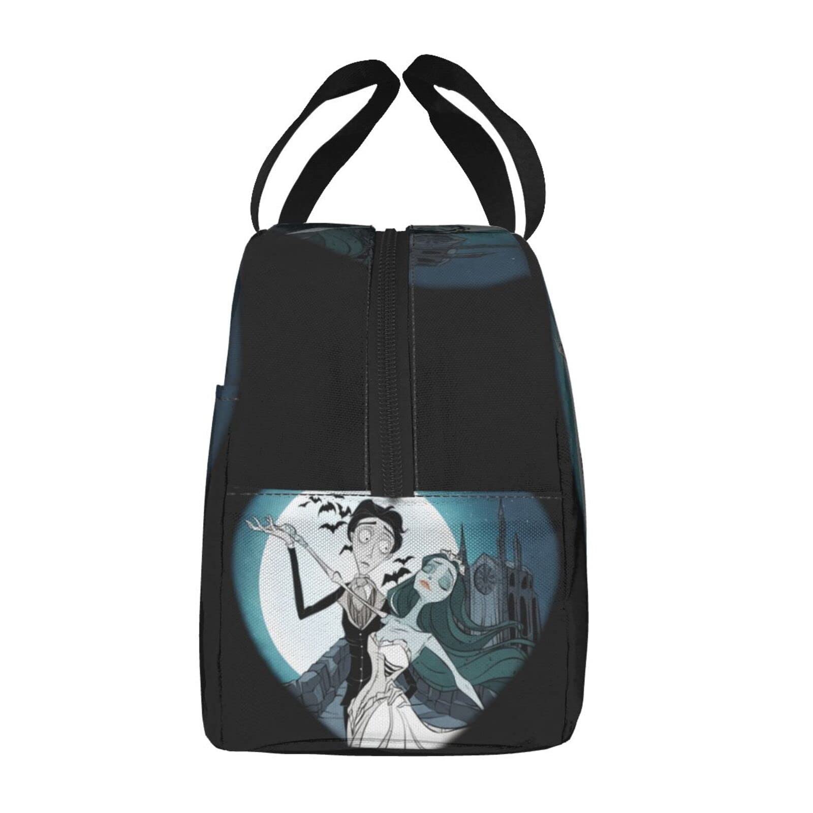 Corpse Bride Lunch Box Travel Bag Reusable Insulated Lunch Bags Picnic Tote Bag