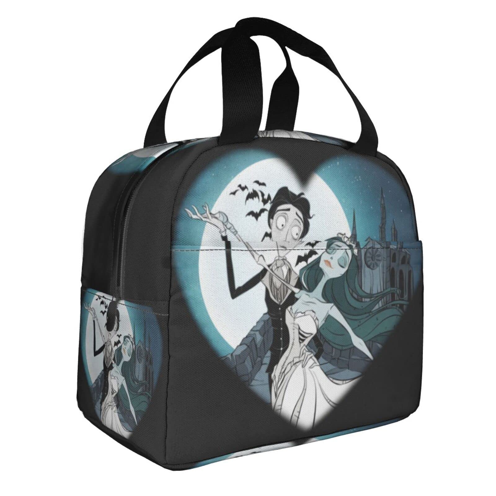 Corpse Bride Lunch Box Travel Bag Reusable Insulated Lunch Bags Picnic Tote Bag