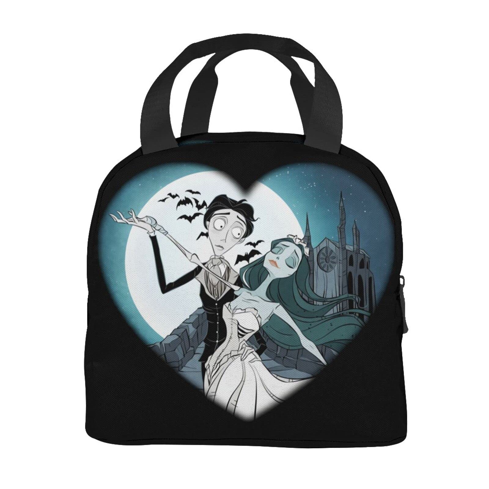 Corpse Bride Lunch Box Travel Bag Reusable Insulated Lunch Bags Picnic Tote Bag