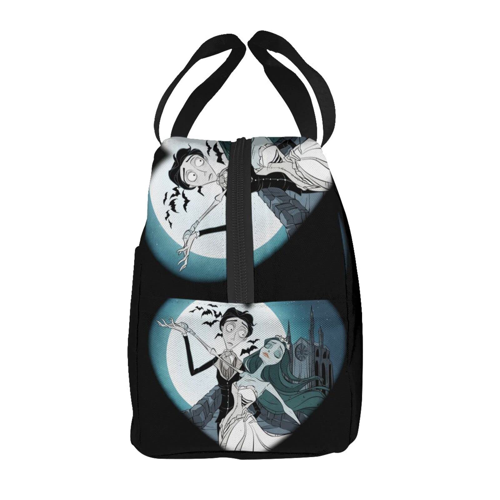 Corpse Bride Lunch Box Travel Bag Reusable Insulated Lunch Bags Picnic Tote Bag