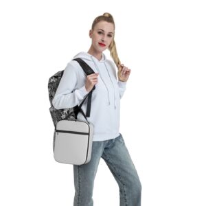 Algranben Gray Lunch Bags Grey Insulated Lunch Box for Teens Women Premium Thermal Tote Cooler with Side Pockets