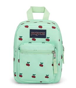 jansport big break insulated lunch bag - small soft-sided cooler lunch box ideal for work, or meal prep, 8 bit cherries