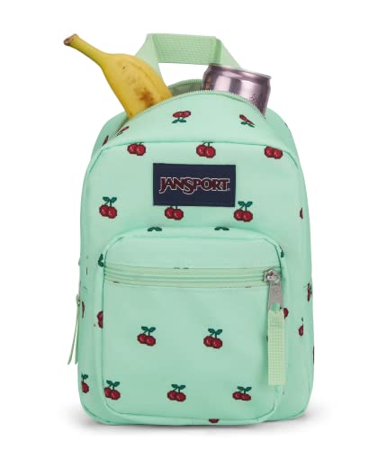 JanSport Big Break Insulated Lunch Bag - Small Soft-Sided Cooler Lunch Box Ideal for Work, or Meal Prep, 8 Bit Cherries