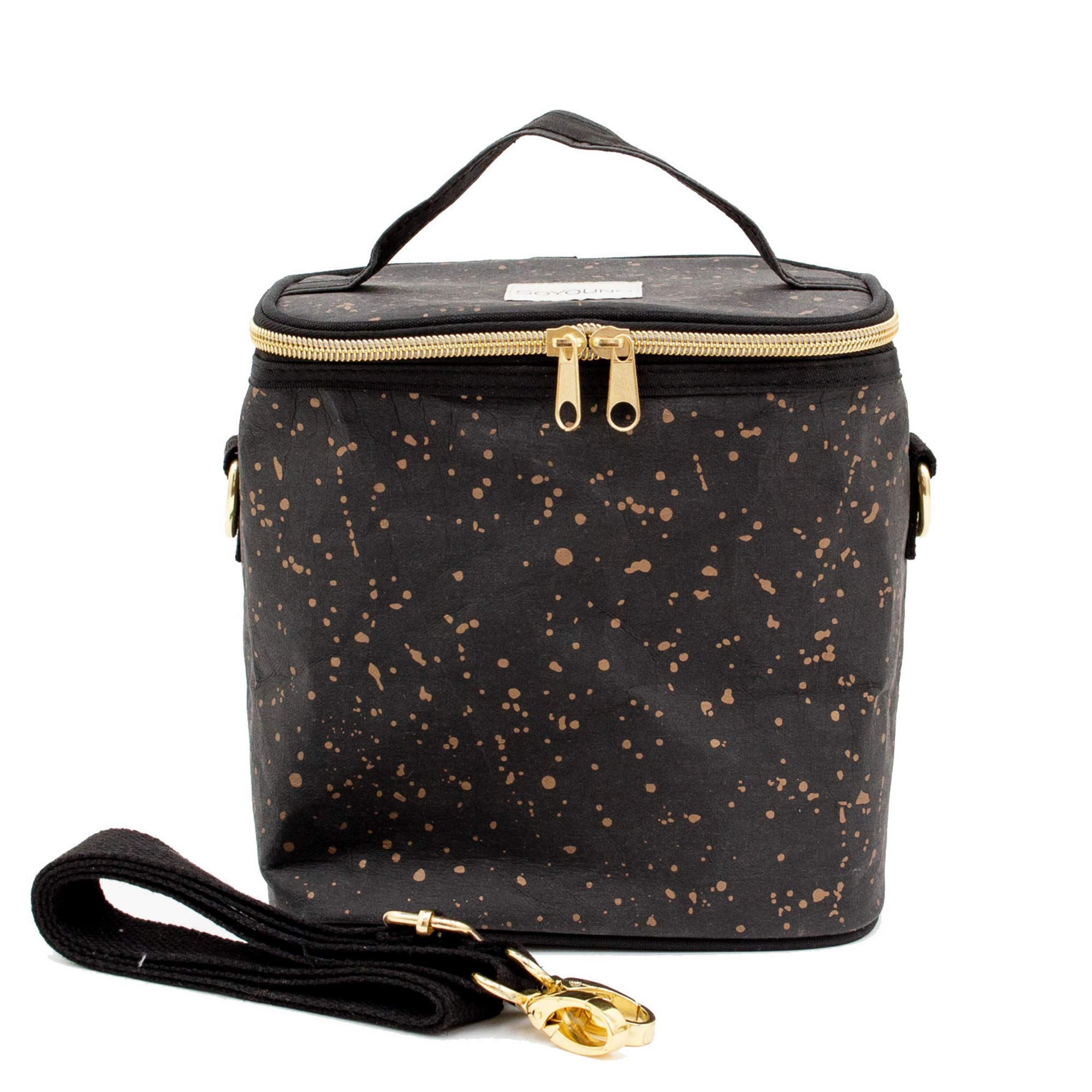 SoYoung, Lunch Bag Petite Poche Black Paper Gold Splat