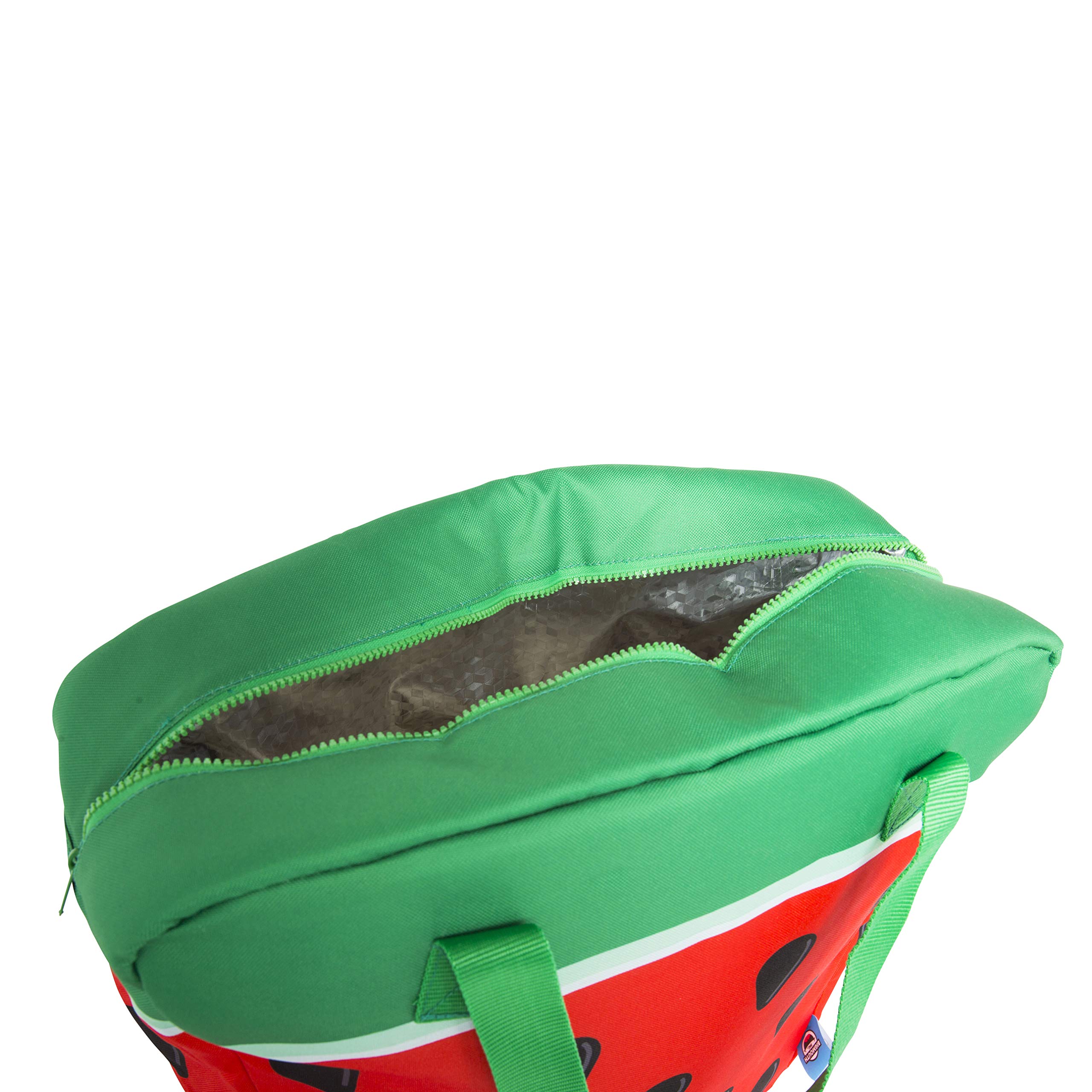 BigMouth Inc. Giant Watermelon Cooler Bag - EVA-Insulated Tote That Keeps Drinks Cool, Easy to Carry, Wide Opening for Easy Packing, Can Fit up to 12 Standard Cans or Bottles, Makes a Great Gift