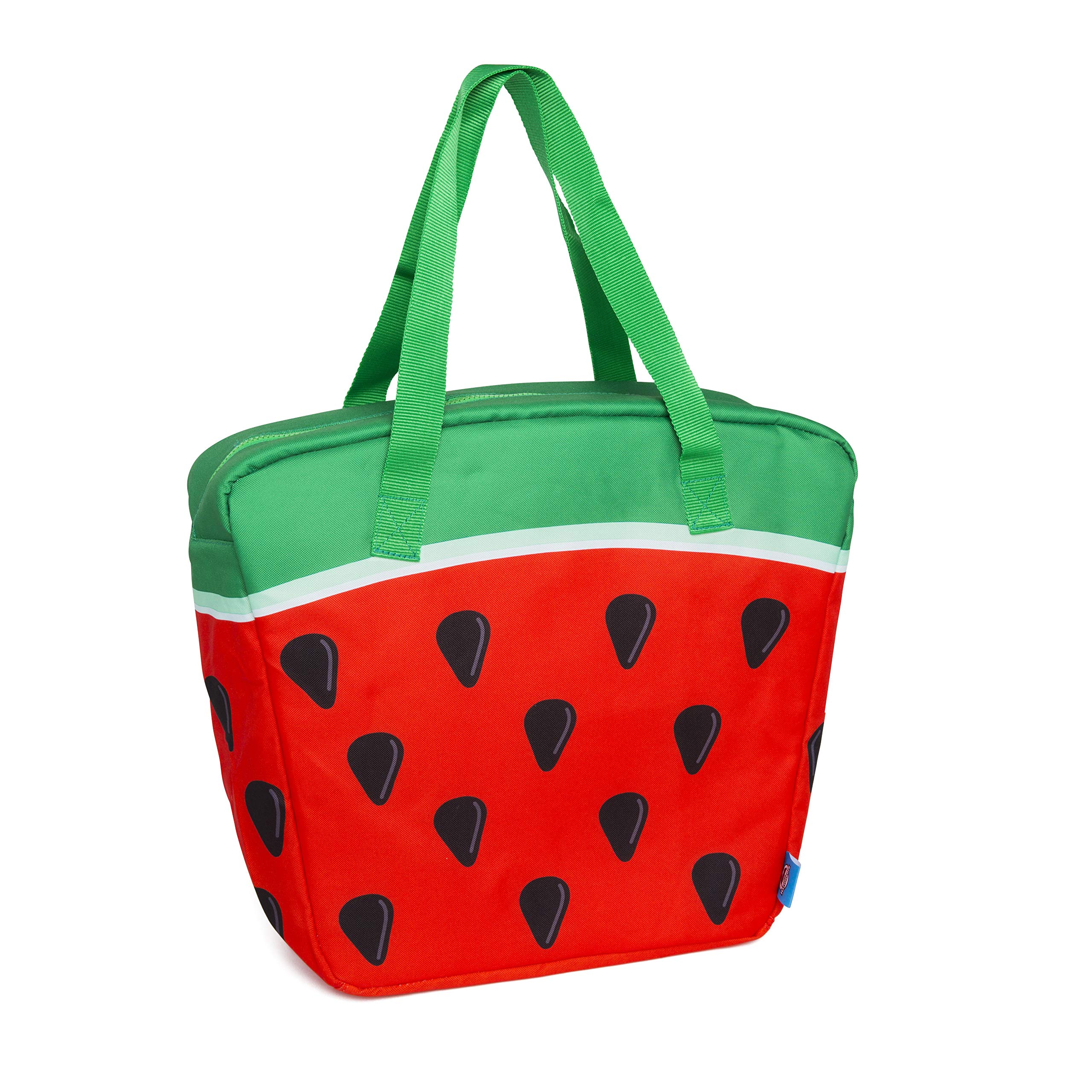 BigMouth Inc. Giant Watermelon Cooler Bag - EVA-Insulated Tote That Keeps Drinks Cool, Easy to Carry, Wide Opening for Easy Packing, Can Fit up to 12 Standard Cans or Bottles, Makes a Great Gift