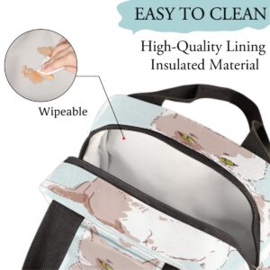 Cute Cats Pets Style Insulated Lunch Bag Women Reusable Lunch Tote Bag for Men Adult Leakproof Cooler Lunch Box for Work Office Picnic Travel