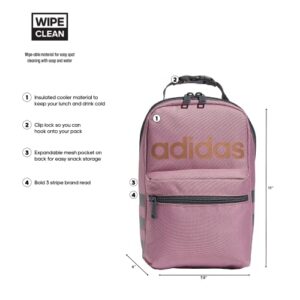 adidas Santiago 2 Insulated Lunch Bag, Wonder Orchid Purple/Rose Gold, One Size